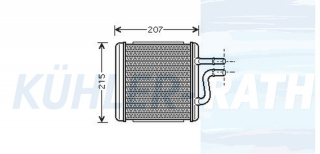 Heizkhler passend fr Chevrolet/Daewoo