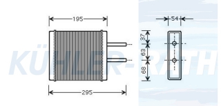 Heizkhler passend fr Kia