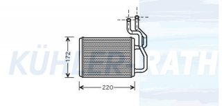 Heizkhler passend fr Kia