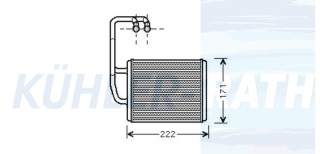 Heizkhler passend fr Kia
