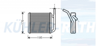 Heizkhler passend fr Hyundai
