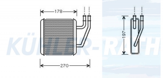 Heizkhler passend fr Ford/Seat/VW