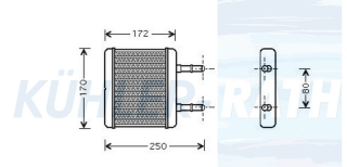 Heizkhler passend fr Hyundai