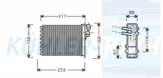 Heizkhler passend fr Chrysler