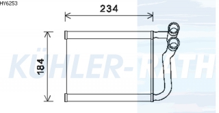 Heizkhler passend fr Hyundai