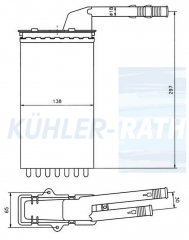 Heizkhler passend fr Citron/Peugeot