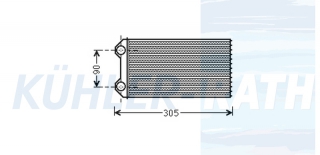 Heizkhler passend fr Opel/Renault