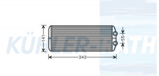 Heizkhler passend fr Citron/Peugeot