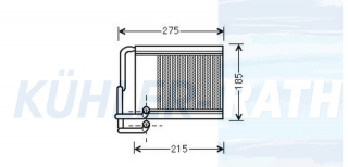 Heizkhler passend fr Hyundai