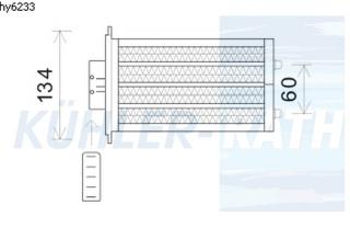Heizkhler passend fr Hyundai