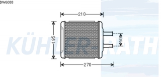 Heizkhler passend fr Chevrolet/Daewoo