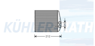 Heizkhler passend fr Opel