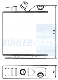 Heizkhler passend fr Opel