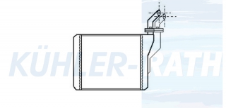 Heizkhler passend fr Opel