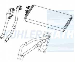 Heizkhler passend fr Iveco