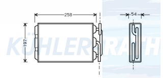 Heizkhler passend fr Volvo