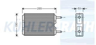 Heizkhler passend fr Volvo