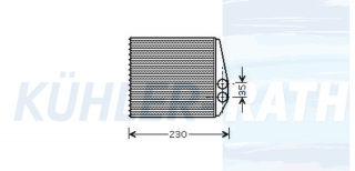 Heizkhler passend fr Saab/Opel/Fiat/Chevrolet