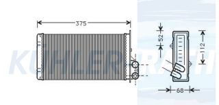 Heizkhler passend fr Renault/Opel/Nissan
