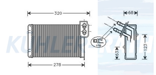 Heizkhler passend fr Renault