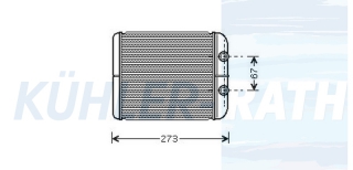Heizkhler passend fr Renault