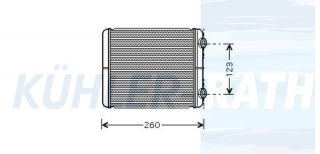 Heizkhler passend fr Renault