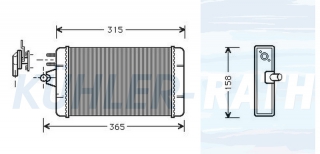 Heizkhler passend fr Fiat/Lancia