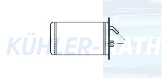Heizkhler passend fr Fiat