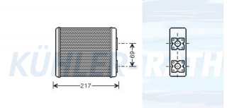 Heizkhler passend fr Ford/Nissan