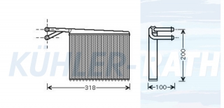 Heizkhler passend fr Mercedes-Benz