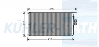 Heizkhler passend fr Mercedes-Benz
