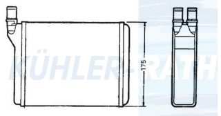 Heizkhler passend fr Alfa Romeo