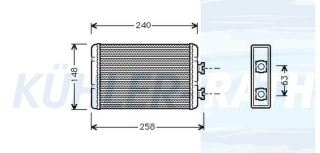 Heizkhler passend fr BMW