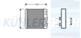 Heizkhler passend fr BMW