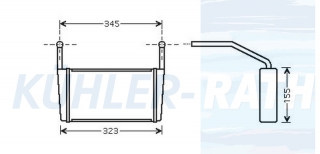 Heizkhler passend fr BMW