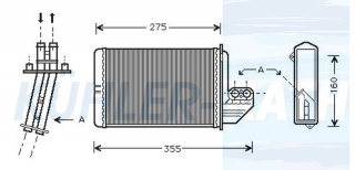 Heizkhler passend fr BMW