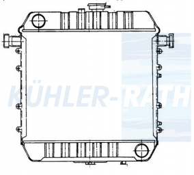 Wasserkhler passend fr Opel