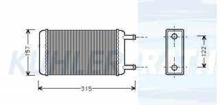 Heizkhler passend fr Ford