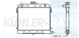 Wasserkhler passend fr Opel