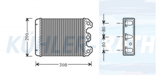 Heizkhler passend fr Mercedes-Benz