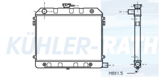 Wasserkhler passend fr Opel