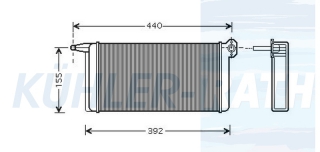 Heizkhler passend fr Mercedes-Benz