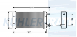 Heizkhler passend fr Mercedes-Benz