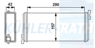 Heizkhler passend fr Mercedes-Benz