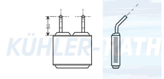 Heizkhler passend fr Opel