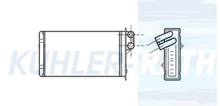 Heizkhler passend fr PSA