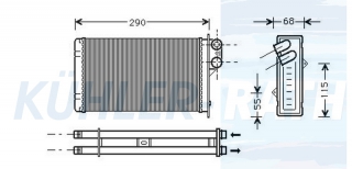 Heizkhler passend fr PSA
