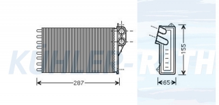 Heizkhler passend fr Citron/Peugeot