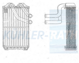 Heizkhler passend fr Rover