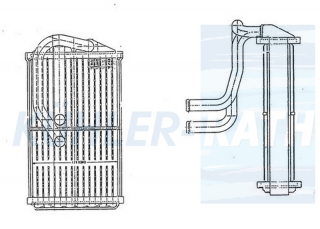 Heizkhler passend fr Rover